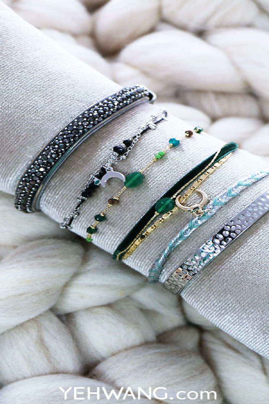 Display Bracelets Velvet Colors II Black Picture4
